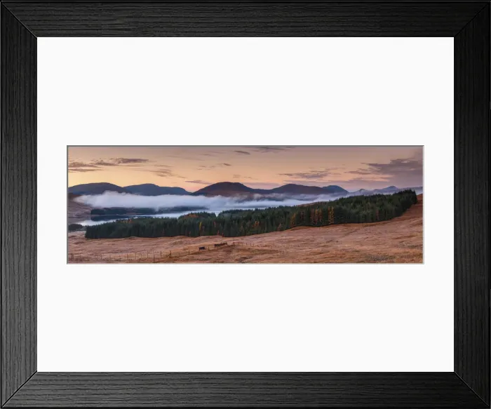 Framed Print : Autumn Mist over Loch Tulla, Argyll & Bute, Scotland Framed Print : Autumn Mist over Loch Tulla, Argyll & Bute, Scotland