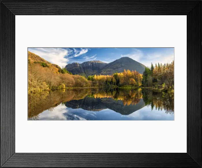 Framed Print : Lochan Torren in Autumn, Glen Coe, Highlands, Scotland Framed Print : Lochan Torren in Autumn, Glen Coe, Highlands, Scotland
