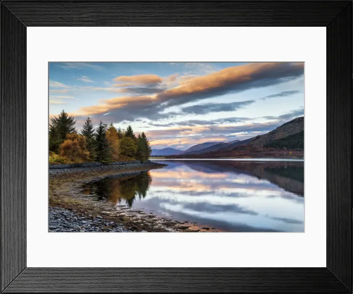 Framed Print : Loch Leven Morning Reflections, Highlands, Scotland Framed Print : Loch Leven Morning Reflections, Highlands, Scotland