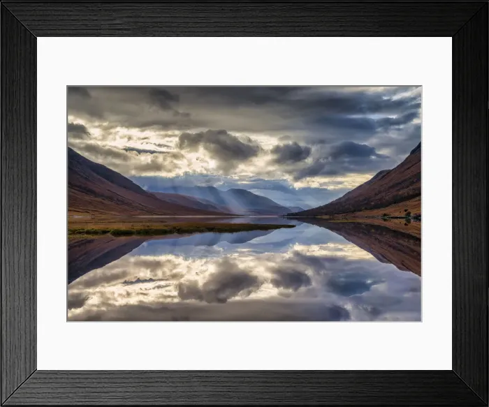 Framed Print : Loch Etive Reflections, Highlands, Scotland Framed Print : Loch Etive Reflections, Highlands, Scotland