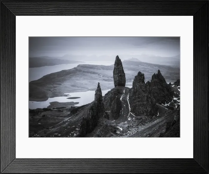 Framed Print : The Old Man of Storr in winter, Isle of Skye, Scotland Framed Print : The Old Man of Storr in winter, Isle of Skye, Scotland