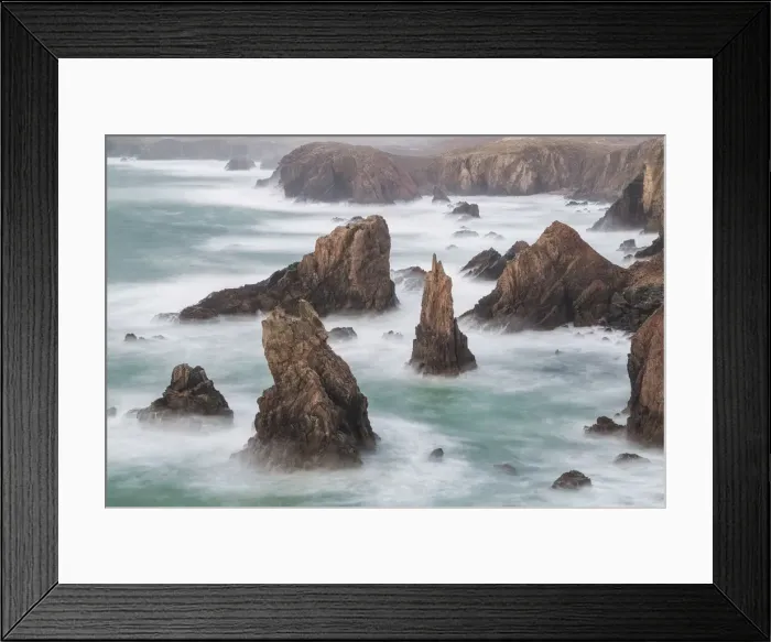 Framed Print : Sea Stacks at Aird Feinis, Isle of Lewis, Scotland Framed Print : Sea Stacks at Aird Feinis, Isle of Lewis, Scotland