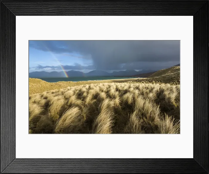 Framed Print : Storm passing over sand dunes at Luskentyre, Isle of Harris, Outer Hebrides, Scotland Framed Print : Storm passing over sand dunes at Luskentyre, Isle of Harris, Outer Hebrides, Scotland