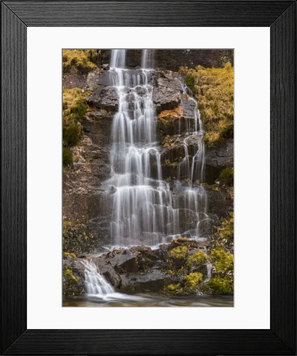 Framed Print : Waterfall on the River Etive. Glen Etive, Highland Region, Scotland Framed Print : Waterfall on the River Etive. Glen Etive, Highland Region, Scotland