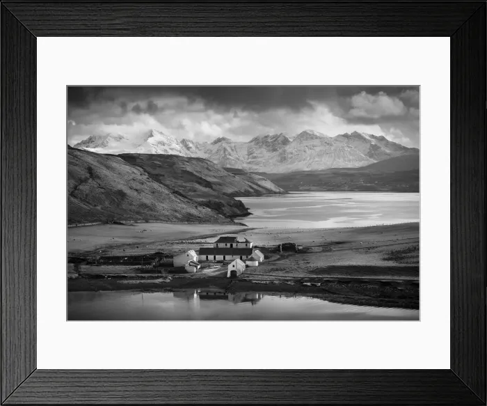 Framed Print : Gesto Bay and the Black Cuillins, Isle of Skye, Scotland, UK Framed Print : Gesto Bay and the Black Cuillins, Isle of Skye, Scotland, UK