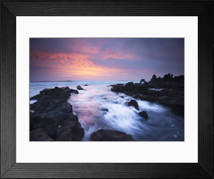 Framed Print : Volcanic rocks, Playa de Papagayo, Lanzarote, Canary Islands, Spain