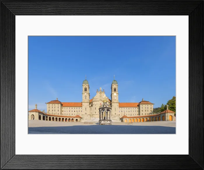 Framed Print : Einsiedeln Abbey Benedictine monastery, canton Schwyz, Switzerland Framed Print : Einsiedeln Abbey Benedictine monastery, canton Schwyz, Switzerland