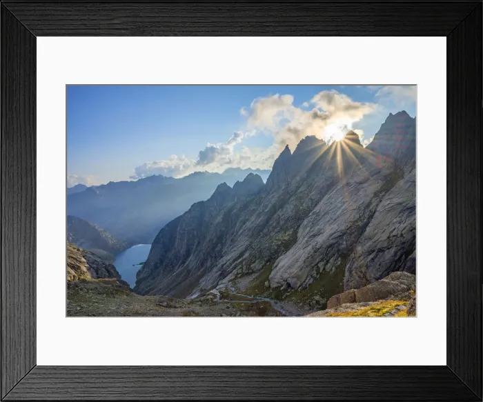 Framed Print : Gelmerhorner at sunset, Urner Alps, canton Berne, Switzerland Framed Print : Gelmerhorner at sunset, Urner Alps, canton Berne, Switzerland