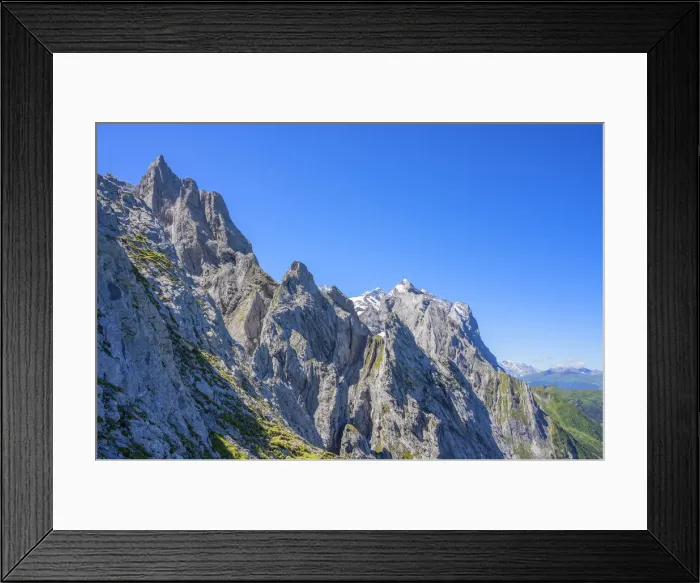 Framed Print : Engelhorner with Wetterhorn, Berner Oberland, canton Berne, Switzerland