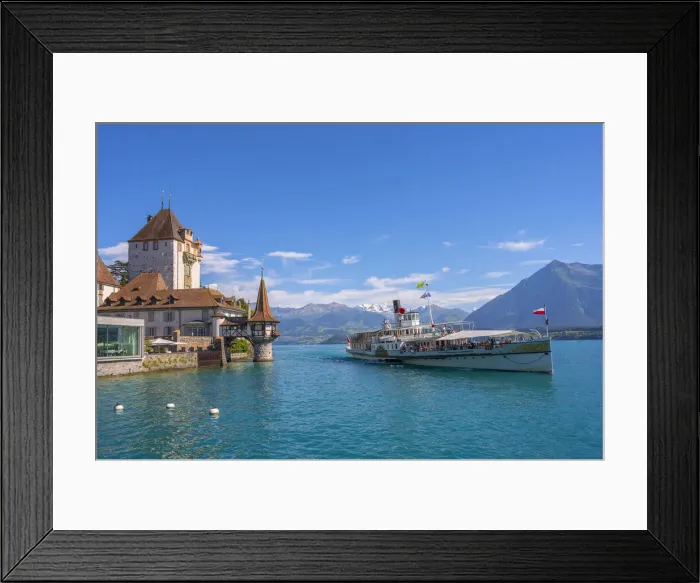 Framed Print : Oberhofen castle at Lake Thun, Berner Oberland, canton Berne, Switzerland Framed Print : Oberhofen castle at Lake Thun, Berner Oberland, canton Berne, Switzerland