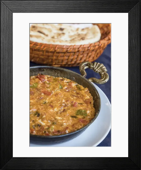 Framed Print : Menemen (Turkish-style omelette), Istanbul, Turkey Framed Print : Menemen (Turkish-style omelette), Istanbul, Turkey