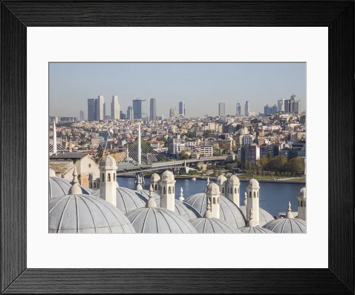 Framed Print : Halic Bridge and Golden Horn from the uleymaniye Mosque, Istanbul, Turkey Framed Print : Halic Bridge and Golden Horn from the uleymaniye Mosque, Istanbul, Turkey