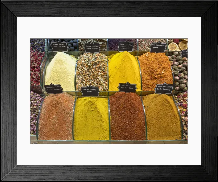 Framed Print : Spices at the Spice Bazaar, Istanbul, Turkey Framed Print : Spices at the Spice Bazaar, Istanbul, Turkey