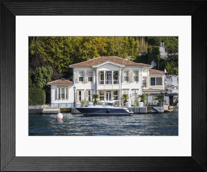 Framed Print : Waterfront villa on the Asian side of the Bosphorus, Istanbul, Turkey Framed Print : Waterfront villa on the Asian side of the Bosphorus, Istanbul, Turkey