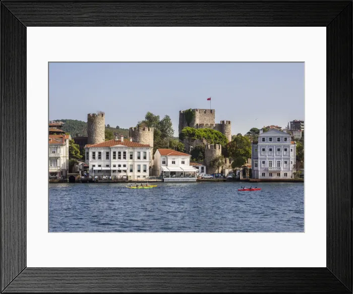 Framed Print : Anatolian Fortress, Asian side of the Bosphorus, Istanbul, Turkey