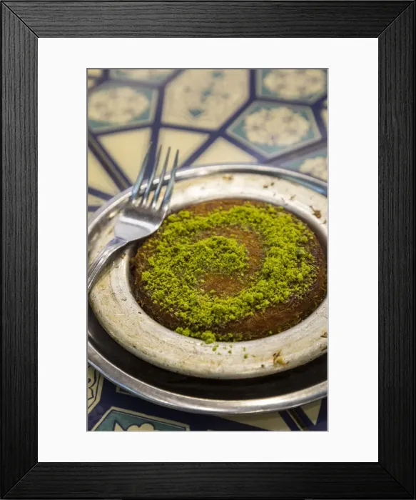 Framed Print : Turkish Kunefe - sweet cheese pastry, Spice Bazaar, Istanbul, Turkey Framed Print : Turkish Kunefe - sweet cheese pastry, Spice Bazaar, Istanbul, Turkey