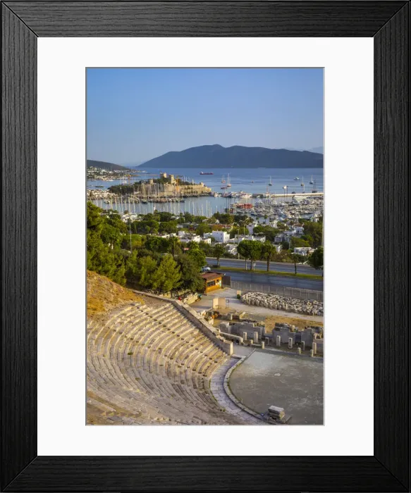 Framed Print : Roman Amphitheatre & Castle Bodrum, Mugla, Aegean Coast, Turkey Framed Print : Roman Amphitheatre & Castle Bodrum, Mugla, Aegean Coast, Turkey