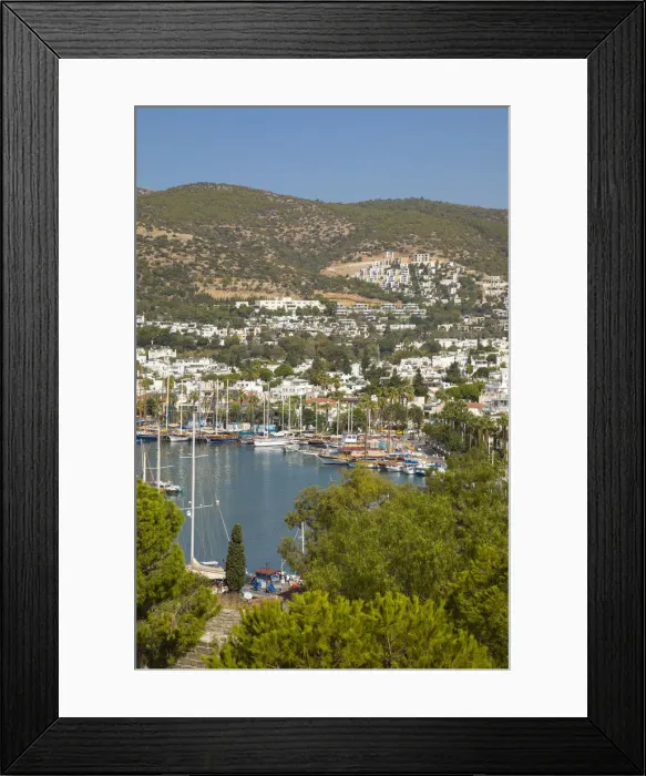 Framed Print : Marina, Bodrum, Mugla, Aegean Coast, Turkey Framed Print : Marina, Bodrum, Mugla, Aegean Coast, Turkey