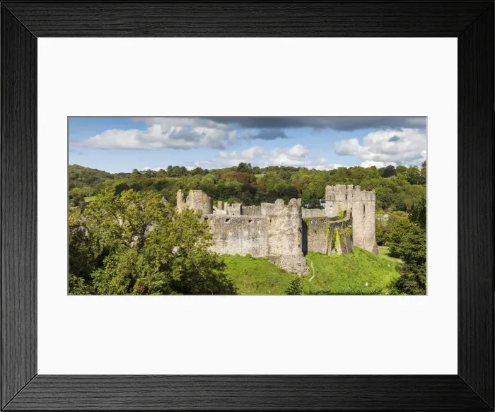 Framed Print : UK, Wales, Monmouthshire, Chepstow, Chepstow castle