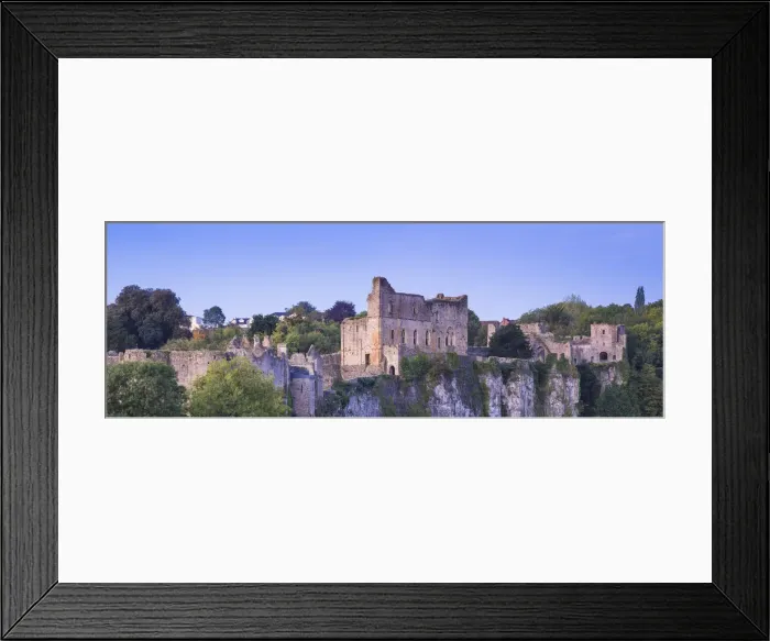 Framed Print : UK, Wales, Monmouthshire, Chepstow, Chepstow castle