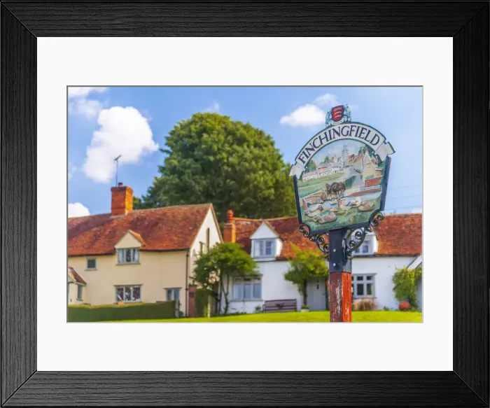 Framed Print : UK, England, Essex, Finchingfield Framed Print : UK, England, Essex, Finchingfield
