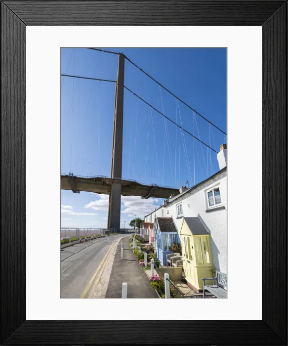 Framed Print : UK, England, East Yorkshire, Hull, Hessle, Humber Bridge over the Humber Estuary Framed Print : UK, England, East Yorkshire, Hull, Hessle, Humber Bridge over the Humber Estuary