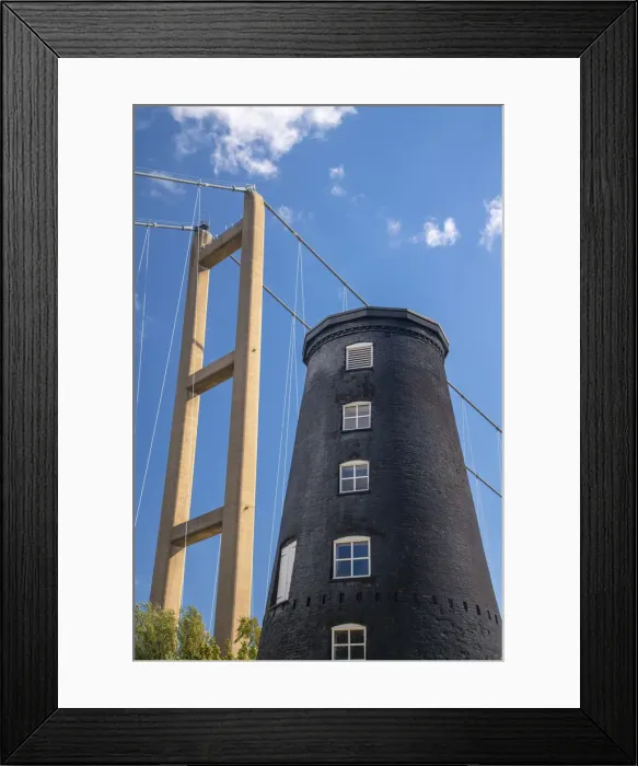 Framed Print : UK, England, East Yorkshire, Hull, Hessle, Humber Bridge over the Humber Estuary Framed Print : UK, England, East Yorkshire, Hull, Hessle, Humber Bridge over the Humber Estuary
