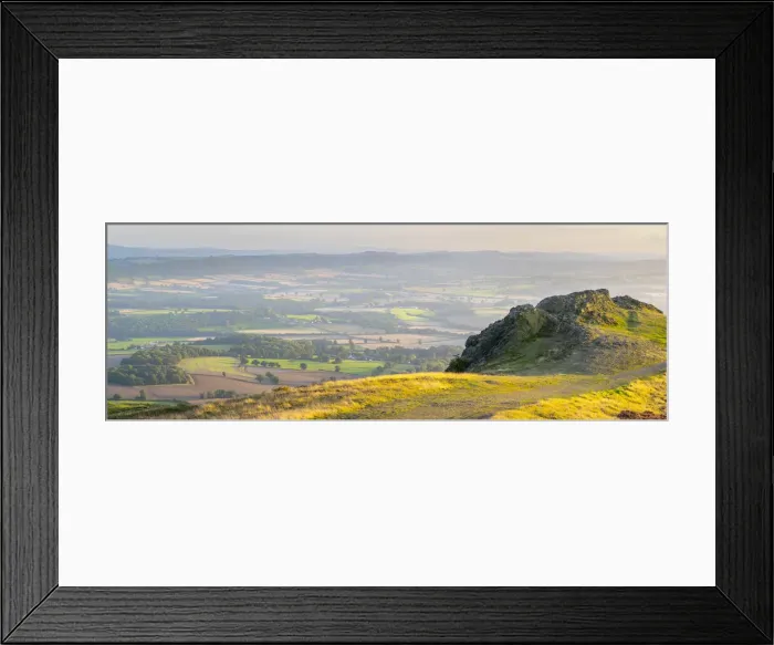 Framed Print : UK, England, Shropshire, Telford, The Wrekin, public footpath