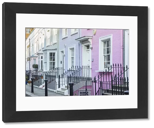 Colourful houses, Chelsea, London, England, UK