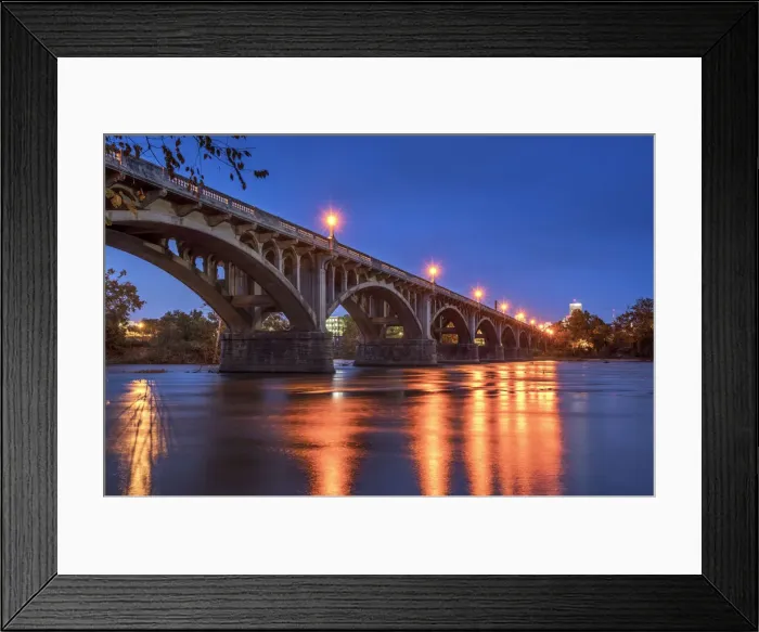 Framed Print : USA, South Carolina, Columbia, Gervais Street Bridge, Crosses The Congaree River Framed Print : USA, South Carolina, Columbia, Gervais Street Bridge, Crosses The Congaree River