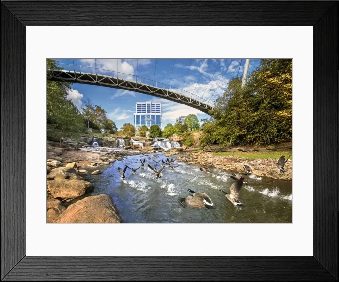 Framed Print : USA, South Carolina, Greenville, Falls Park On The Reedy River Framed Print : USA, South Carolina, Greenville, Falls Park On The Reedy River