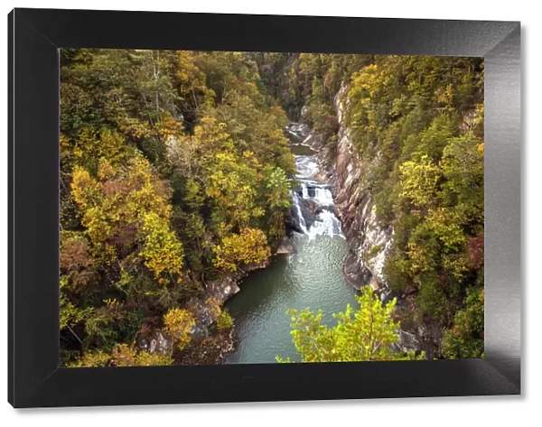 USA, Georgia, Tallulah Gorge State Park, Appalachian Mountains, Tallulah River, Autumn