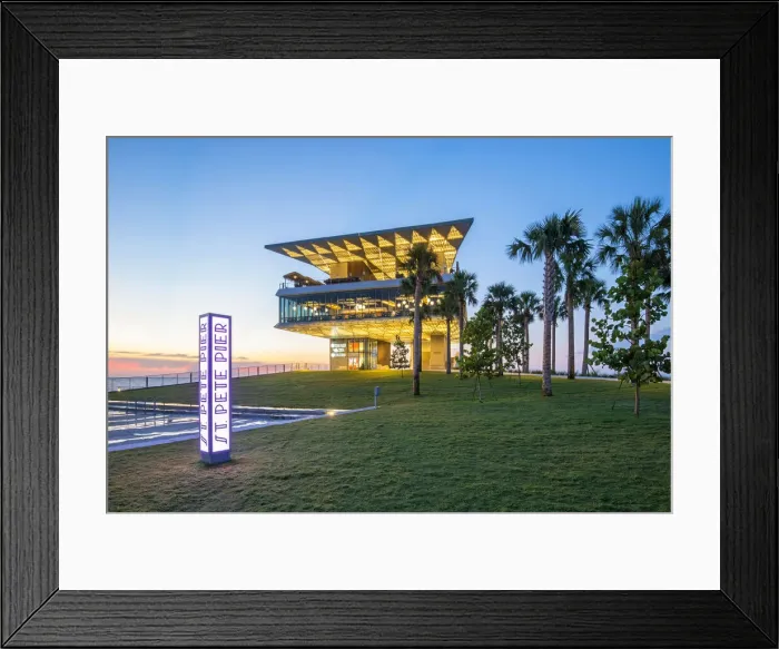 Framed Print : USA, Florida, Saint Petersburg, New Pier District, Pier Head Building Framed Print : USA, Florida, Saint Petersburg, New Pier District, Pier Head Building
