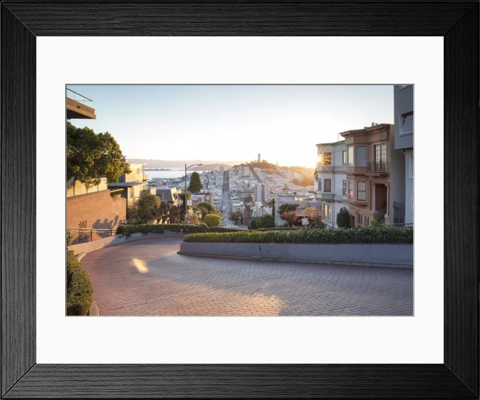 Framed Print : Lombard Street, San Francisco, California, USA Framed Print : Lombard Street, San Francisco, California, USA
