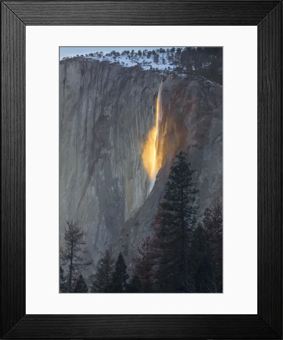 Framed Print : Firefalls, California, Yosemite, USA Framed Print : Firefalls, California, Yosemite, USA