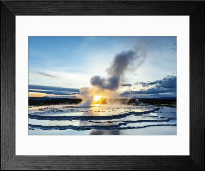 Framed Print : Great fountain geyser, Lower Geyser Basin, Yellowstone National Park, Wyoming, USA Framed Print : Great fountain geyser, Lower Geyser Basin, Yellowstone National Park, Wyoming, USA
