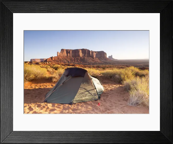 Framed Print : Camping at Monument Valley, Arizona, USA Framed Print : Camping at Monument Valley, Arizona, USA