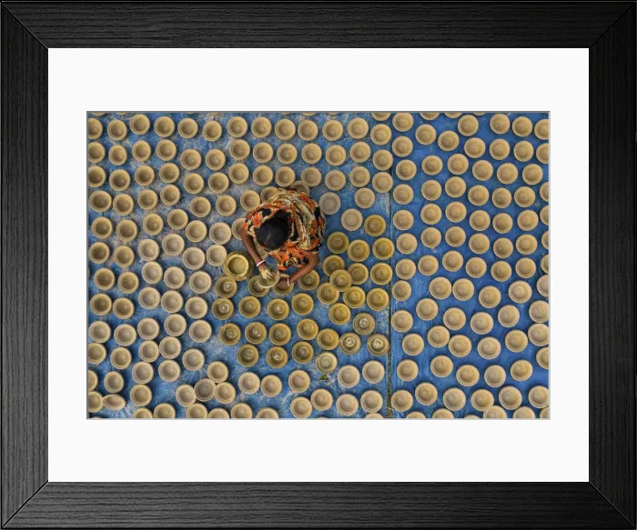 Framed Print : Coloring of clay pots, Bogura, Bangladesh Framed Print : Coloring of clay pots, Bogura, Bangladesh