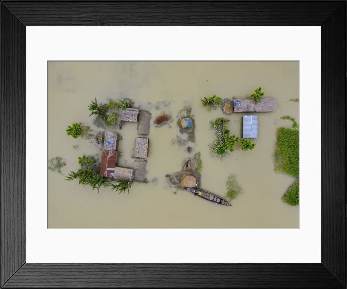 Framed Print : Flood affected in Bangladesh Framed Print : Flood affected in Bangladesh