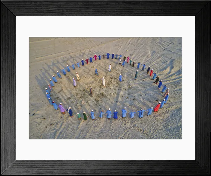 Framed Print : Playing Madrasa Students, Narayanganj, Bangladesh