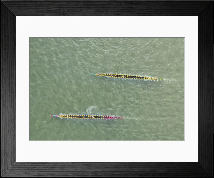 Framed Print : Traditional dragon boat race in the river, Daudkandi, Comilla, Bangladesh