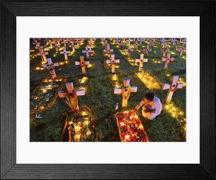 Framed Print : All Souls Day is a holy day set aside for honoring the dead, Dhaka, Bangladesh Framed Print : All Souls Day is a holy day set aside for honoring the dead, Dhaka, Bangladesh