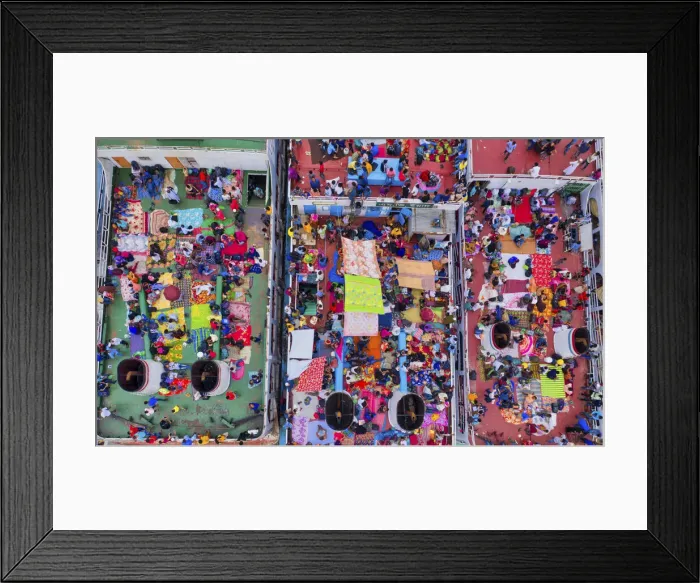 Framed Print : Thousands of people are going to home for celebrate festival of Eid, Sadarghat, Dhaka Framed Print : Thousands of people are going to home for celebrate festival of Eid, Sadarghat, Dhaka