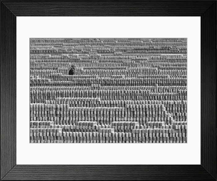 Framed Print : Brick field, Natore, Bangladesh Framed Print : Brick field, Natore, Bangladesh
