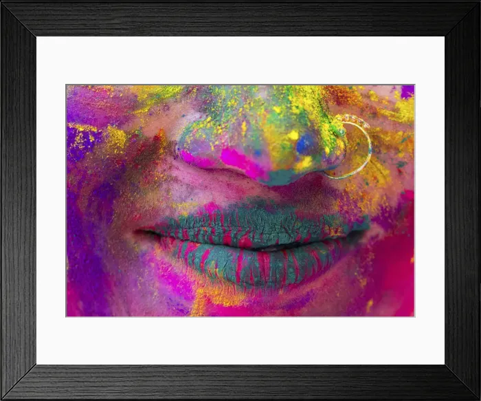 Framed Print : Colorful lips, Dhaka, Bangladesh