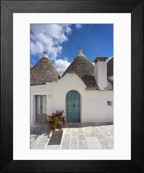Framed Print : Trulli, typical buildings of Alberobello (Unesco World Heritage Site