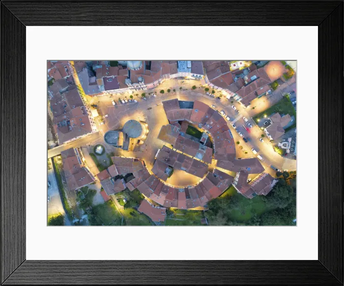 Framed Print : Aerial view of the historic center of Varese Ligure, municipality of Varese Ligure Framed Print : Aerial view of the historic center of Varese Ligure, municipality of Varese Ligure