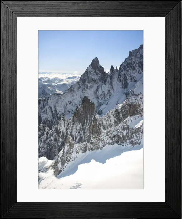 Framed Print : Auguille Noire de Peuterey, part of the Mont Blanc massif, municipality of Courmayeur Framed Print : Auguille Noire de Peuterey, part of the Mont Blanc massif, municipality of Courmayeur
