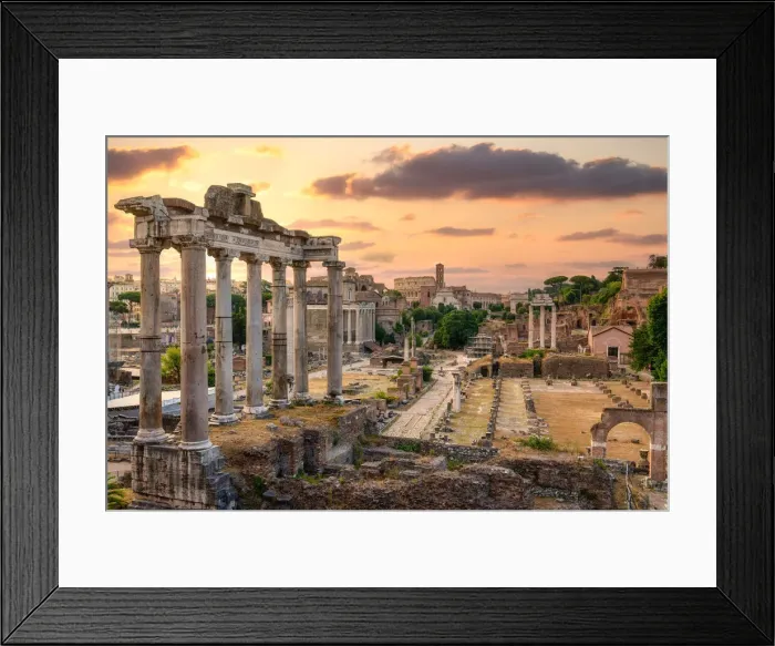 Framed Print : Fori Imperiali (Roman Forum) from the Campidoglio at sunrise Framed Print : Fori Imperiali (Roman Forum) from the Campidoglio at sunrise