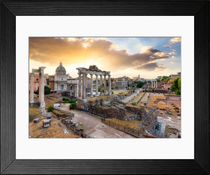 Framed Print : Fori Imperiali (Roman Forum) from the Campidoglio at sunrise Framed Print : Fori Imperiali (Roman Forum) from the Campidoglio at sunrise